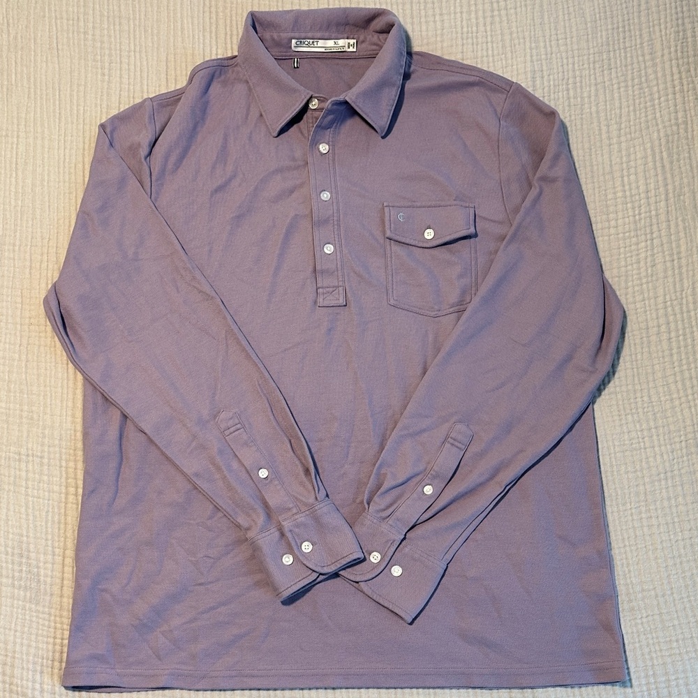 Criquet - Lavender - Long Sleeved Polo